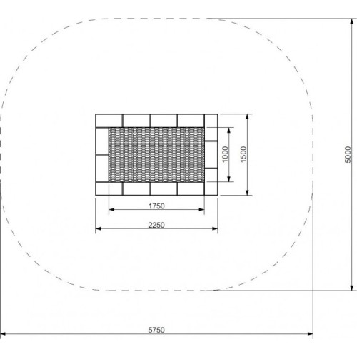 Trampolina na plac zabaw Inter-Play Orta 150 x 225