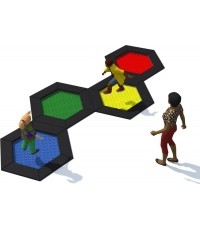 Trampolina gruntowa sześciokątna Inter-Play Hexo 4A