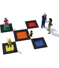 Trampolina Inter-Play Tuto 7, kwadratowa 400x400 cm