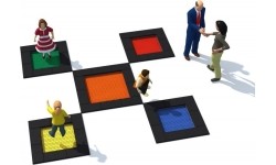 Trampolina Inter-Play Tuto 7, kwadratowa 400x400 cm