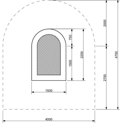 Trampoline JUNTO 150 x 225 WP