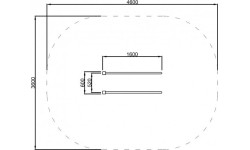 GYMNASTIC RAILS WITH POSTS