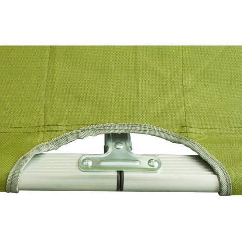 Łóżko turystyczne Highlander, aluminium - zielone