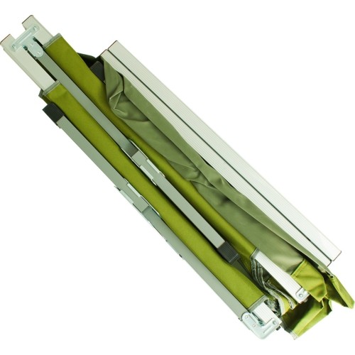 Łóżko turystyczne Highlander, aluminium - zielone