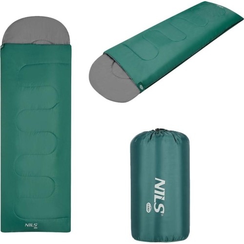 Zielono-szary śpiwór NC2105 Nils Camp, rozmiar M