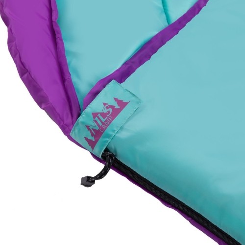 NC2008 PURPLE- TURQUOISE SLEEPING BAG SIZE M NILS CAMP