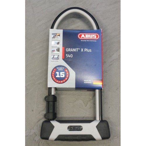 Zapięcie rowerowe U-lock Abus Granit X-Plus 540/160HB300+EaZy KF