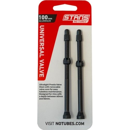 Zawory do opon bezdętkowych Stan's NoTubes // 100 mm (czarne)