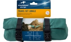 Duży i lekki hamak turystyczny Amazonas Travel Set - Czerwony