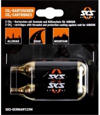 Suspausto oro CO2 balionėlis SKS pompai Airbuster (2x16g), su sriegiu