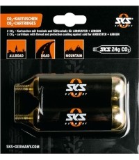Suspausto oro CO2 balionėlis SKS pompai Airbuster (2x24g), su sriegiu
