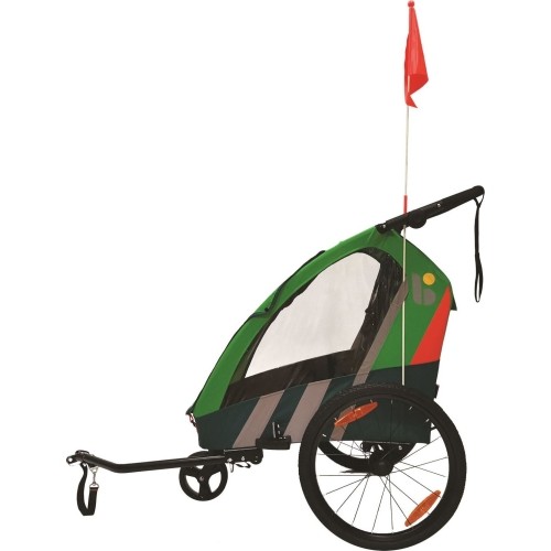 Przyczepka rowerowa dla dzieci Bellelli Trailblazer zielona