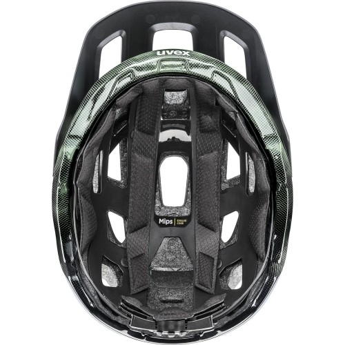 Kask Uvex React MIPS, moss green-black matt