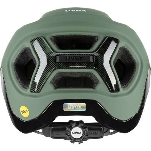 Kask Uvex React MIPS, moss green-black matt