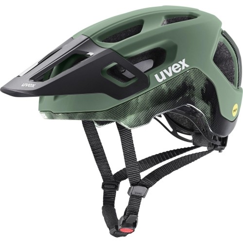 Kask Uvex React MIPS, moss green-black matt