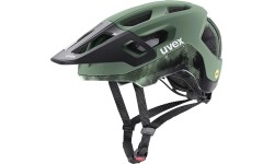 Kask Uvex React MIPS, moss green-black matt