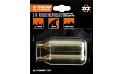 Suspausto oro CO2 balionėlis SKS for Airchamp 16G, non-threaded (pair)