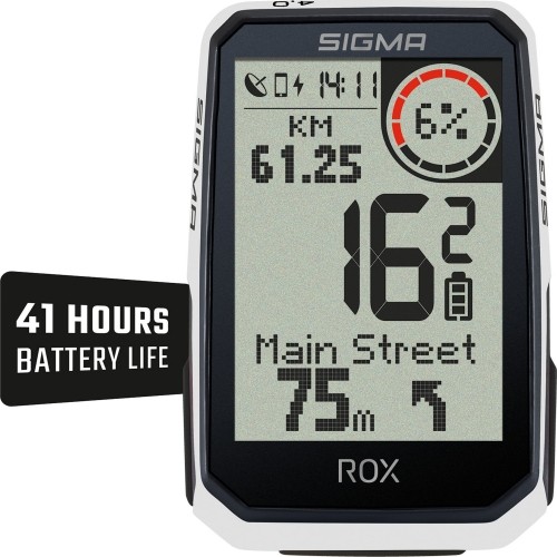 Dviračio kompiuteris SIGMA ROX 4.0 Endurance GPS White