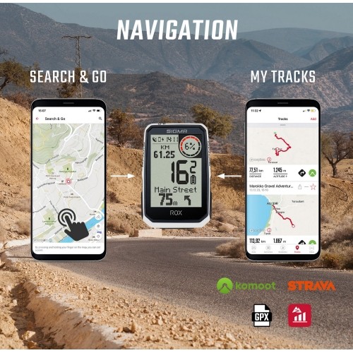 Dviračio kompiuteris SIGMA ROX 4.0 Endurance GPS White