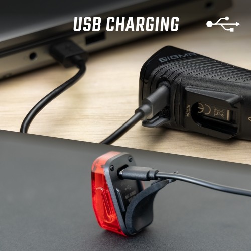 Zestaw oświetlenia Sigma Buster 150 + Nyte 10 USB
