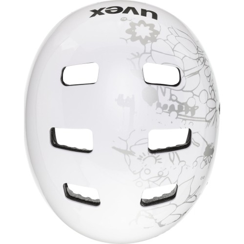 Šalmas Uvex Kid 3 white flower black
