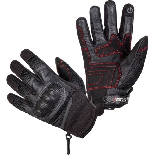 Motorcycle Gloves BOS Oxford - Black