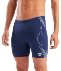 M Graphic Swim Mid Jammer Navy-White 100 - 701