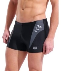 M Steplogo Swim Short Black-Asphalt 100 - 550