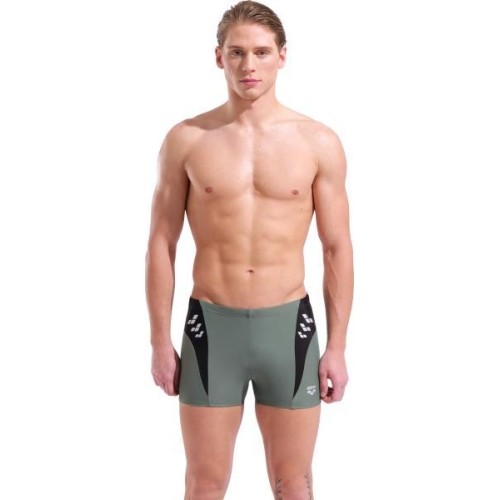 M Steplogo Swim Short Sage-Black 100 - 650