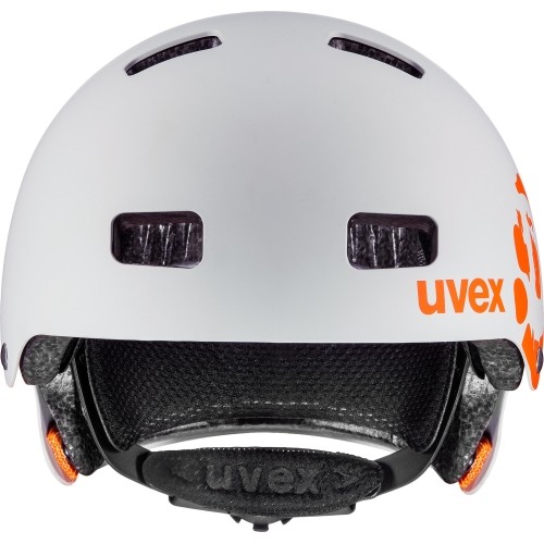 Šalmas Uvex Kid 3 dirtbike light gray-orange