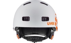 Šalmas Uvex Kid 3 dirtbike light gray-orange