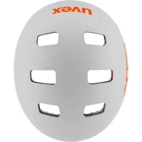 Šalmas Uvex Kid 3 dirtbike light gray-orange