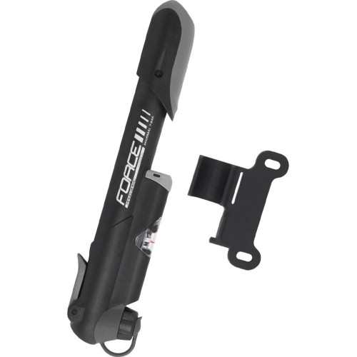 Pompka rowerowa FORCE Mano, 7 bar, 20 cm (czarna)