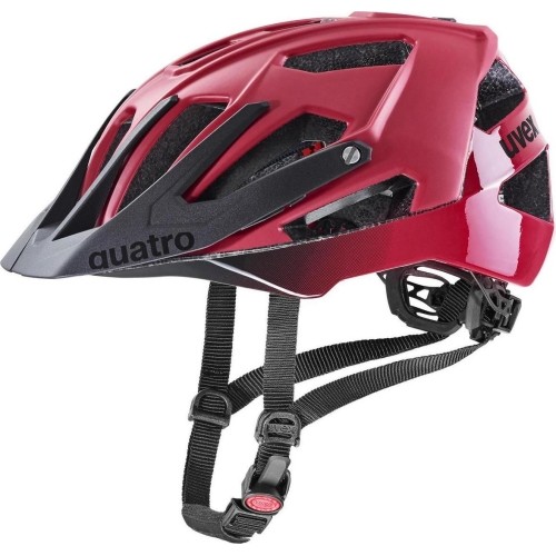 Šalmas Uvex Quatro cc dark red-black mat