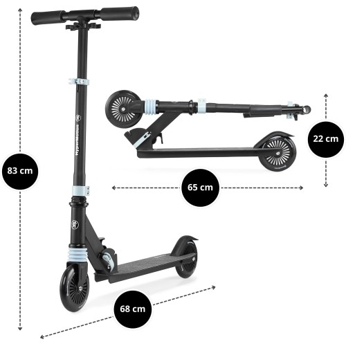 Paspirtukas HyperMotion Wally black-blue