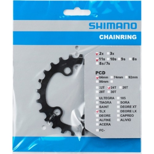 Priekinė žvaigždė Shimano FC-M7000 24T-BB, SLX