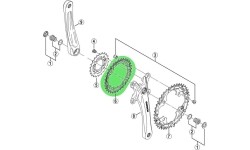 Priekinio bloko žvaigždė SHIMANO FC-M361 32T Acera