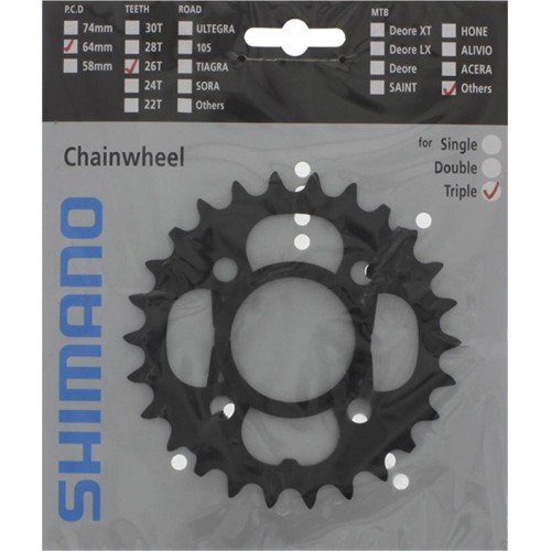 Przednia zębatka Shimano T521 26T 10-rzędowa