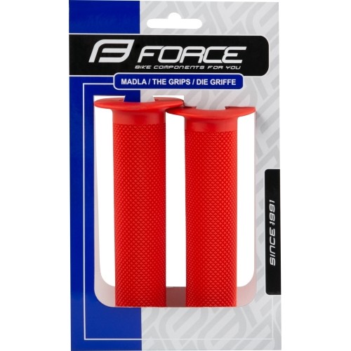 Chwyty FORCE BMX 130mm (gumowe, czerwone)