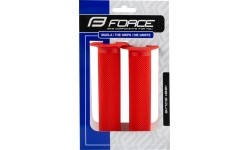 Chwyty FORCE BMX 130mm (gumowe, czerwone)