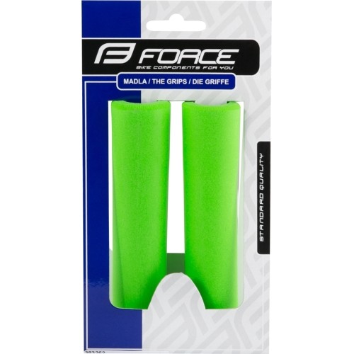 Rankenos FORCE Luck 130mm (silikoninis porolonas, žalios)
