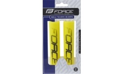 Chwyty kierownicy FORCE Slick 125mm (silikonowe, żółte)