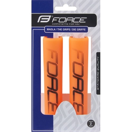 Rankenos FORCE Slick 125mm (silikoninės, oranžinės)