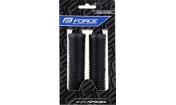 Chwyty kierownicy FORCE Groove 123mm, gumowe, czarne