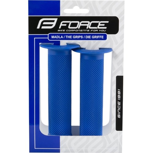 Chwyty kierownicy FORCE BMX (niebieskie) 130mm
