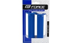 Chwyty kierownicy FORCE BMX (niebieskie) 130mm