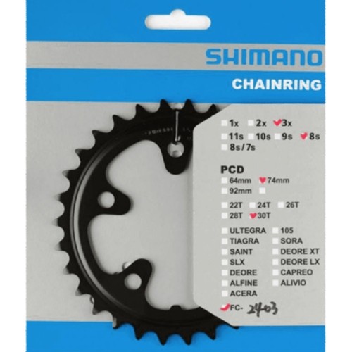 Žvaigždė priekinė Shimano 30T, Claris FC-2403