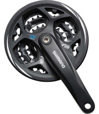 Przednia korba z zębatkami Shimano FC-M311 // 3x7/8 biegów, 42-32-22T, 175mm