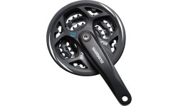 Przednia korba z zębatkami Shimano FC-M311 // 3x7/8 biegów, 42-32-22T, 175mm