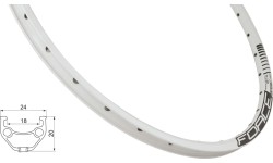 Ratlankis FORCE Basic 27,5" (584x18), d-brake, 32H (baltas)
